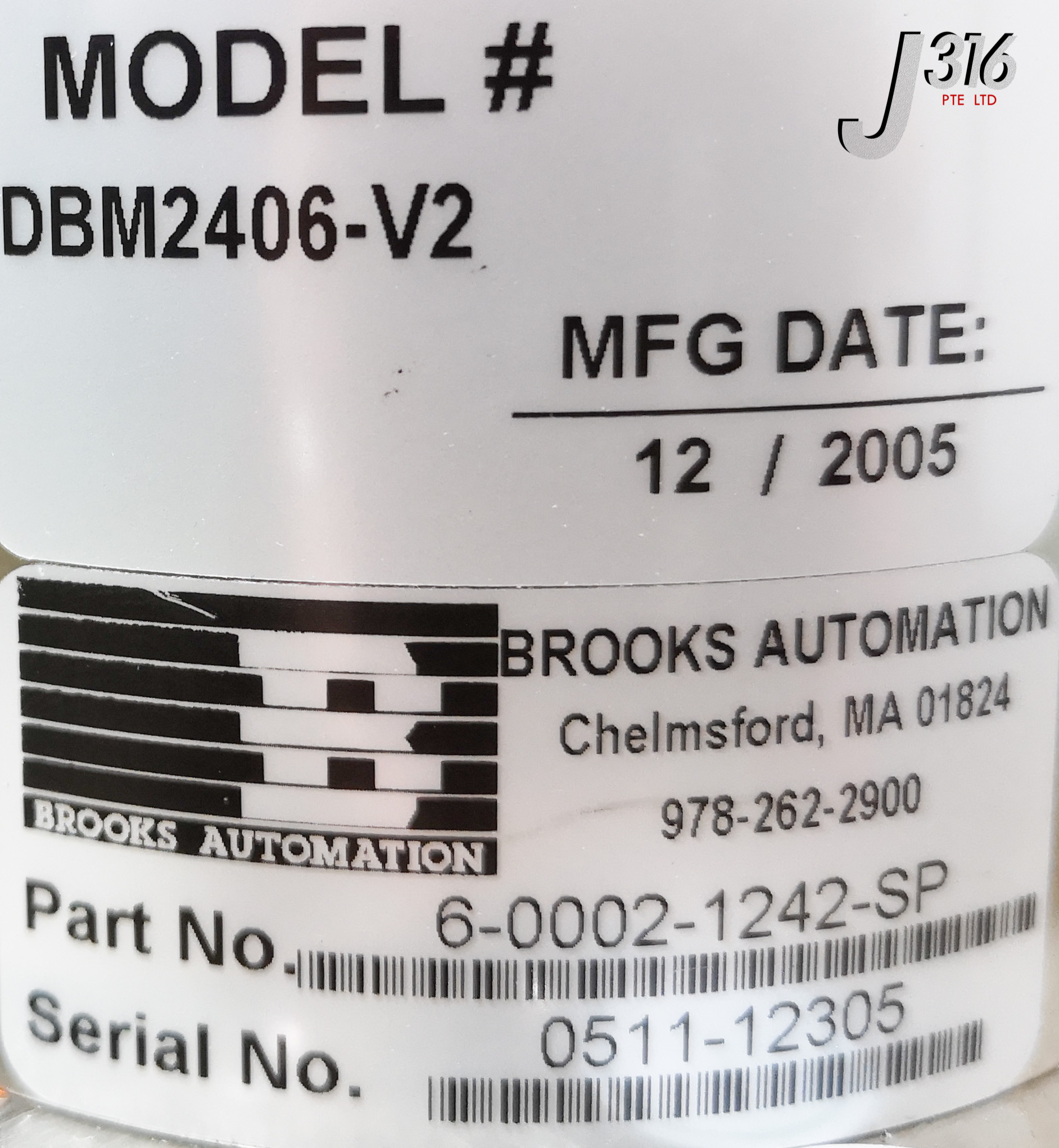 24929 BROOKS WAFER HANDLING ROBOT, P/N: 6-0002-1242-SP DBM2406-V2